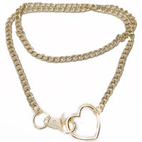 Choker mit Herzschlaufe und Kettenanhänger