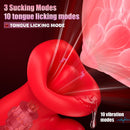 Big Mouth Clitoris Suction Anal Bead Vibrator with 10 Tongue Licking Modes