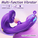 Rose Muncher Clitoris Biting Rolling Ball G Spot Vibrator