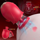 Vortex - Purple Rose Sucking Licking Vibrator With Detachable Cup