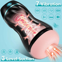 Automatic Sucking Male Masturbators Upgraded 7 Vibration & Suction
