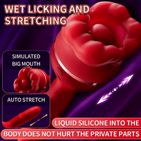 Rose Tongue Licking Suction Vibrator G-spot Vibration Stimulator