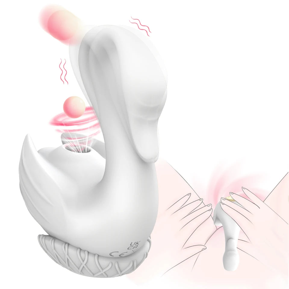 Swan Sucking Clitoral Nipple Stimulation Vibrator