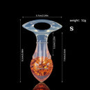 Aurora Drill Bit Crystal Silicone Anal Plug with Oval Pull Loop - Lurevibe