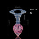 Aurora Crystal Heart-Shaped Anal Plug with Ergonomic Finger-Loop Base - Lurevibe