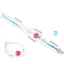Holographic Iridescent Aurora Ball Gag with Adjustable Buckle Strap