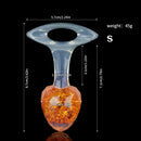 Aurora Faceted Diamond Crystal Silicone Anal Plug with Oval Pull-Loop Base