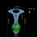 Aurora Crystal Heart-Shaped Anal Plug with Ergonomic Finger-Loop Base