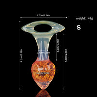 Aurora Crystal Heart-Shaped Anal Plug with Ergonomic Finger-Loop Base
