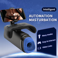 Game Cup M100 Heating Thrusting Vibrating Penis Stroker With Handles And Phone Holder