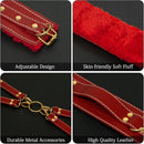 4PCS BDSM Kit Sex Bondage Set with Adjustable Cuffs for SM Games Couples firting