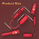 Rose Muncher Lip Tongue Suction Vibrator With Patting Dildo Vibrator
