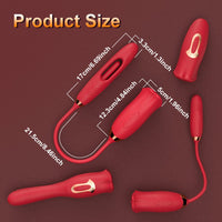 Rose Muncher Lip Tongue Suction Vibrator With Patting Dildo Vibrator