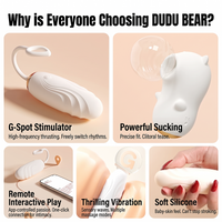 Dudu Bear Dual-Stimulation Thrusting Egg & Clitoral Suction Massager