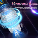 Male Rose Penis Trainer Rotating Vibrating Deepthroat Masturbator