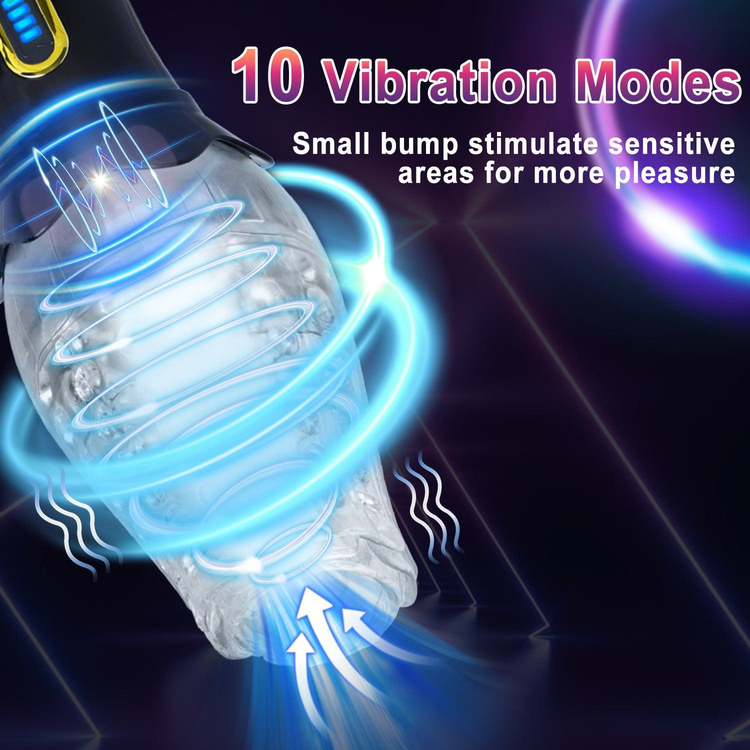 Male Rose Penis Trainer Rotating Vibrating Deepthroat Masturbator