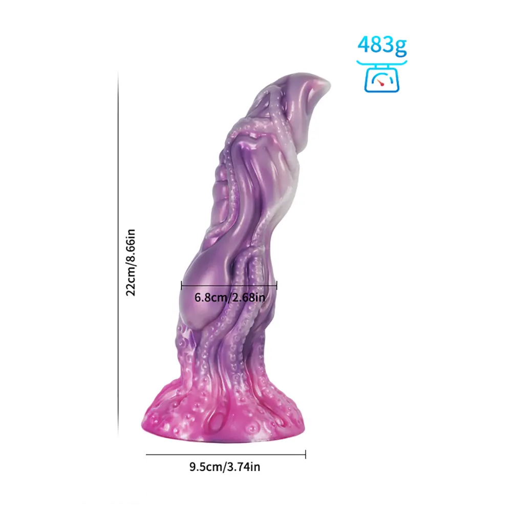Alien Cock Male & Female Anal Plug Massage Tentacle Fantasy Soft Dildo