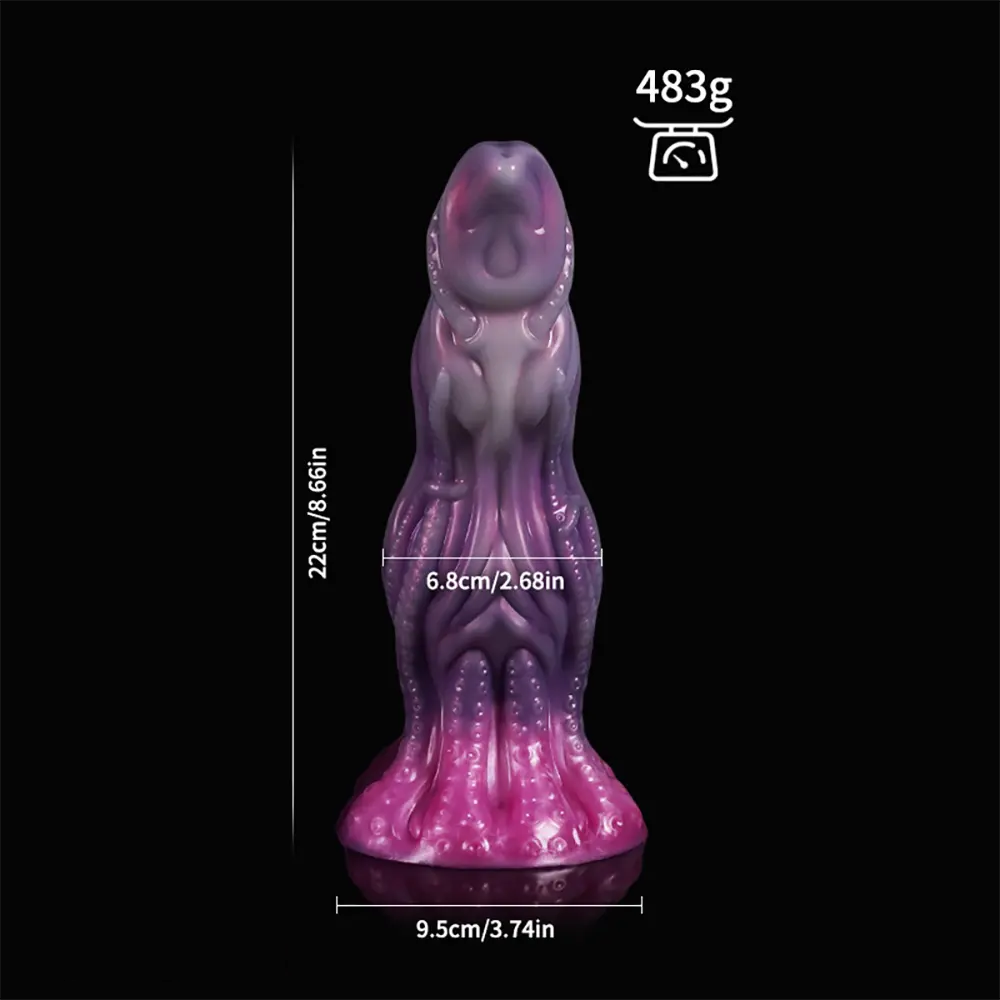 Alien Cock Male & Female Anal Plug Massage Tentacle Fantasy Soft Dildo