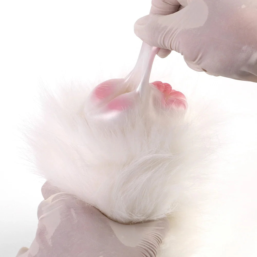 Furry Masturbator Alvplux White Fluffy Fur Dual