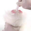 Furry Masturbator Alvplux White Fluffy Fur Dual