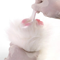 Furry Masturbator Alvplux White Fluffy Fur Dual