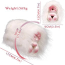 Furry Masturbator Alvplux White Fluffy Fur Dual
