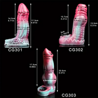 Animal Penis Sleeve Octopus Silicone Soft Hollow Creature Monster Dildo