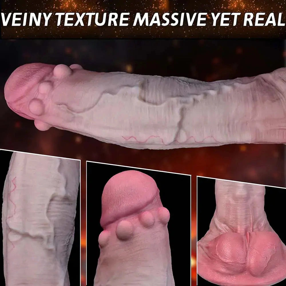 Atlas - 13.58in Dual Density Soft Dildo