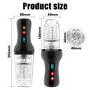 Gawk Gawk 6000 4.0 Version Torch 9 *9 Thrusting Rotating Penis Stroker Male Rose Toy