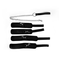 BDSM Kit Neck to Wrist Behind Back Collar Restraints Adjustable Set SM Play