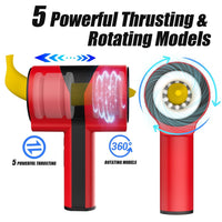 Thor 1st Generation Multi Frequency Telescopic Rotating Vibration Male Penis Stroker