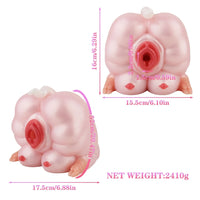 Lola Pink Heart Pig Dual Fantasy Buttocks Masturbator