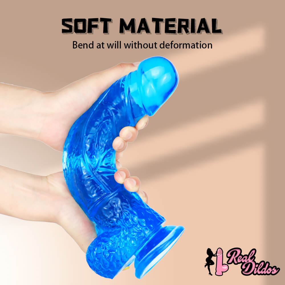 11in Premium Big Blue Dildo Thick Penis For Women Orgasm Sex