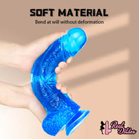 11in Premium Big Blue Dildo Thick Penis For Women Orgasm Sex