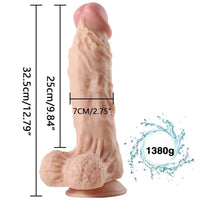 Big Thick 12.79″ Soft BBW Riding Dildo With Sucker