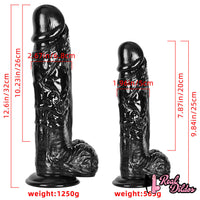 12.6in 9.84in American European Big Black Thick Dildo For Adult