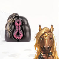 Butt Masturbator Hahama Horse Dual Channel Silicone