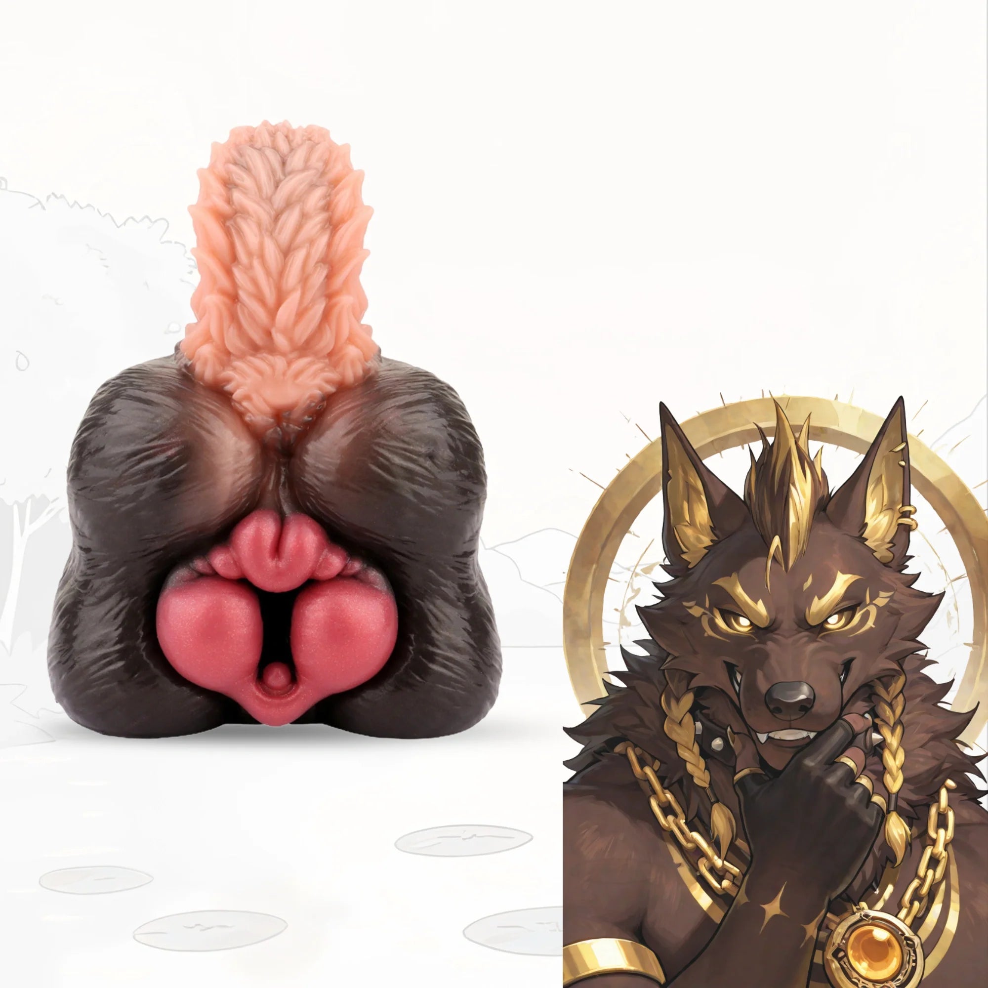 Rex Bully Tailless Dog Single Channel Fantasy Masturbator