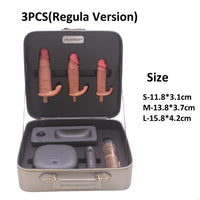 Auto Thrusting Vibration dildo Sex Machine Set With Storage Box