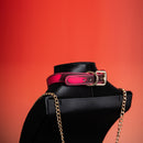 BDSM Temperature-Sensitive Color-Changing Collar With Leash