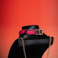 BDSM Temperature-Sensitive Color-Changing Collar With Leash