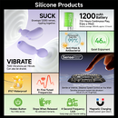 Pinch Dog Pressure Sucking Vibrator plus AV Stick Set