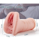 1.6Lb 2-in-1 Realistic Vagina and Ass Pocket Pussy Male Masturbator