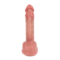 9in-Realistic Brown Thrusting Dildo Vibrator Remote Control