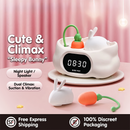 KISSTOY Sleepy Bunny Dual-Play Suction & Vibrating Egg Set