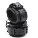 Upgraded BDSM PU Leather Handcuffs Adjustable Cuffs Sex Toy for Couples