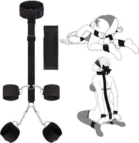BDSM Kit Neck to Wrist Behind Back Collar Restraints Adjustable Set SM Play