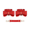 BDSM Bowknot PU Leather Bondage Kits Accessories