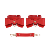BDSM Bowknot PU Leather Bondage Kits Accessories