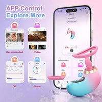 Nipples Clitoris Licker Tongue Vibrator Removable Cup Vagina Sucking Massager